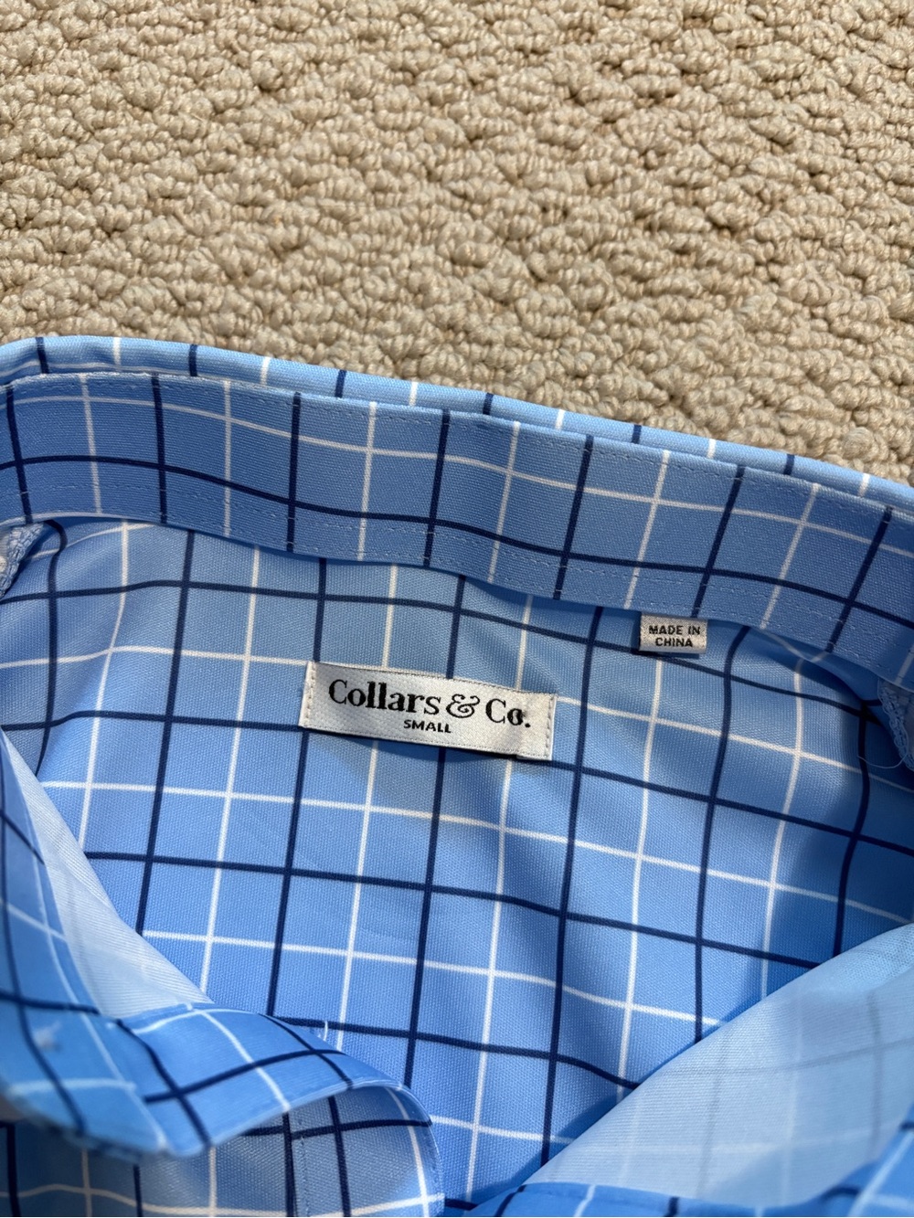 Collars And Co Dress Collar Polo Short Sleeve Men's Small Semi-Spread - Picture 3 of 9